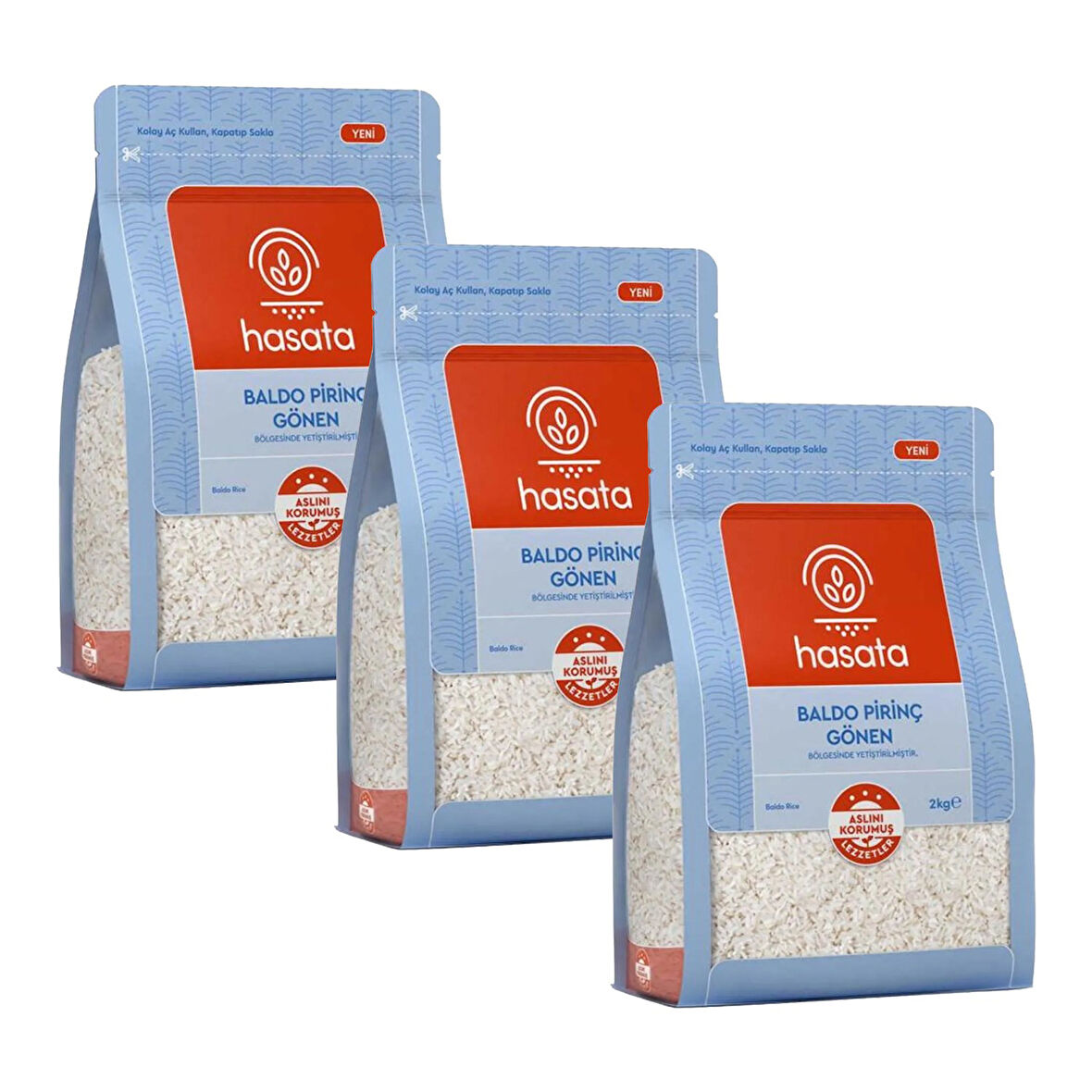 Hasata Gönen Baldo Pirinç 2 Kg x 3 Adet