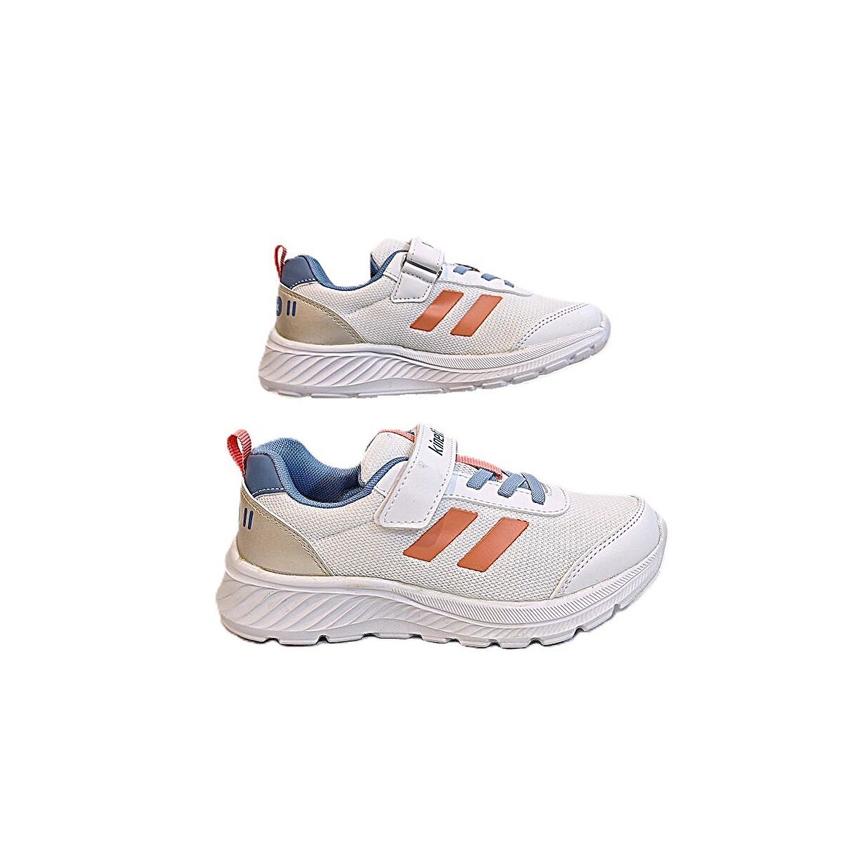 Kinetix Korper Beyaz- Pudra Cırtlı Kız Çocuk Spor Ayakkabı