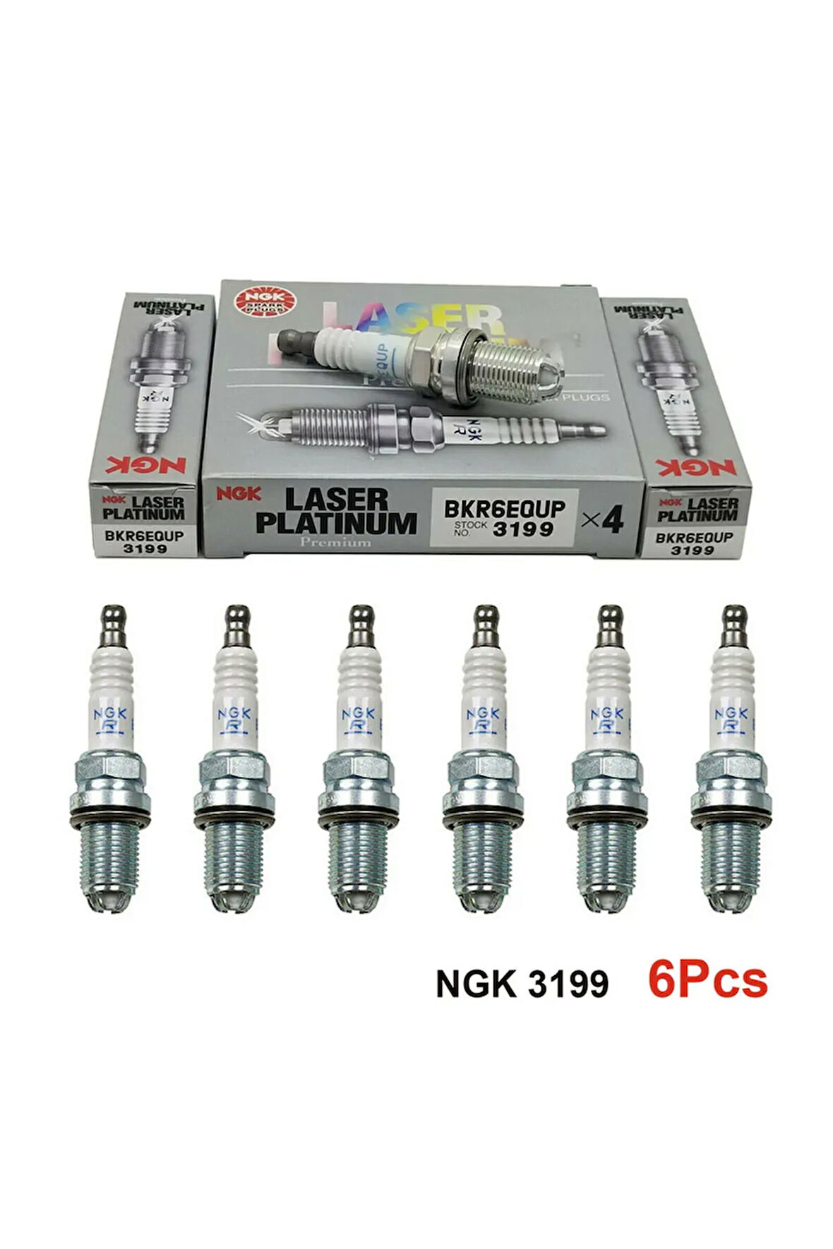 Bmw E39 520i Ateşleme Bujisi 6 ADET PLATİN 1999-2003 ngk 4 TIRNAK ( BUJİSİ)