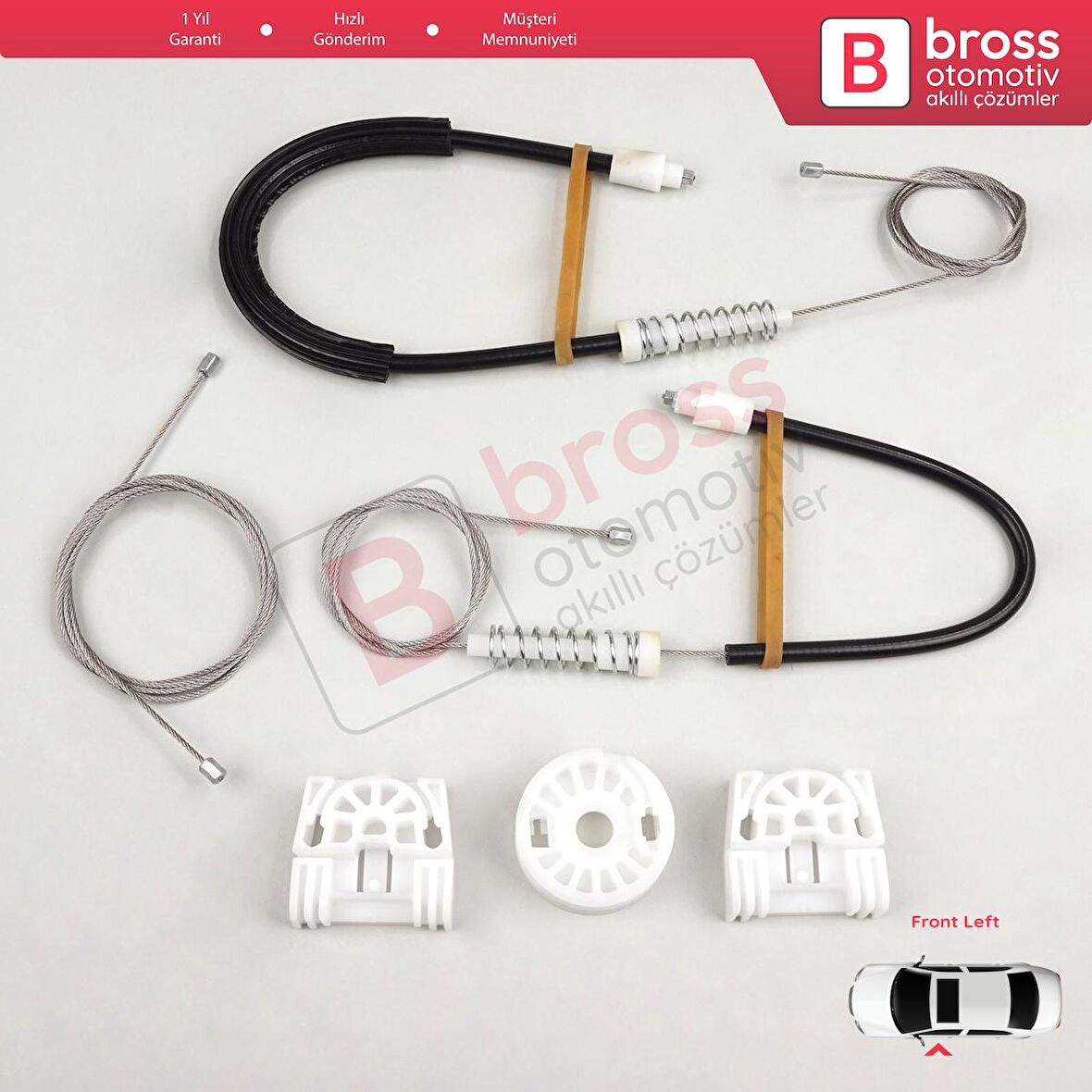 Mercedes C Class W204 S204 2006-2014 E W212 S212 2009-2016 İçin Ön Sol Kapı Cam Kriko Tamir Seti