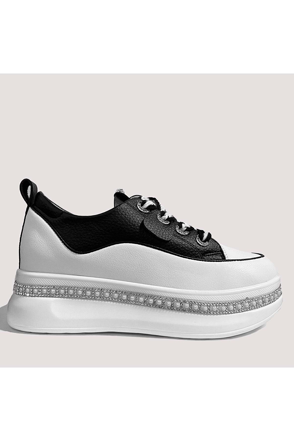 Guja 24k308-1 Kadın Taşlı Sneaker Ayakkabı Siyah