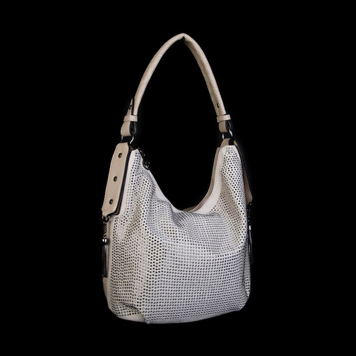 Nas 1071 Taşlı Kadın Omuz Çantası Kum