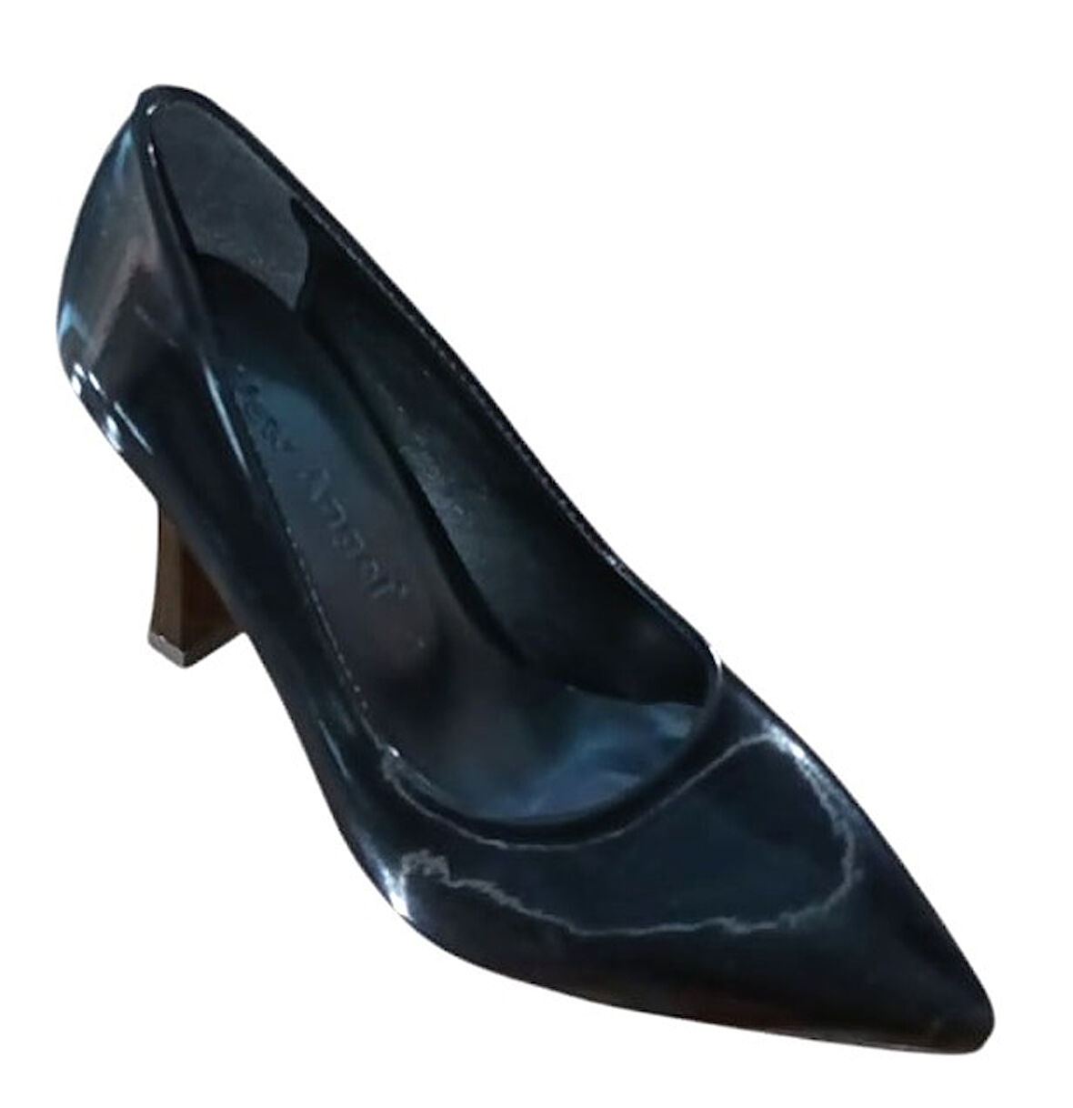 New Angel 820 Kadın Kadeh Ökçeli Stiletto Siyah