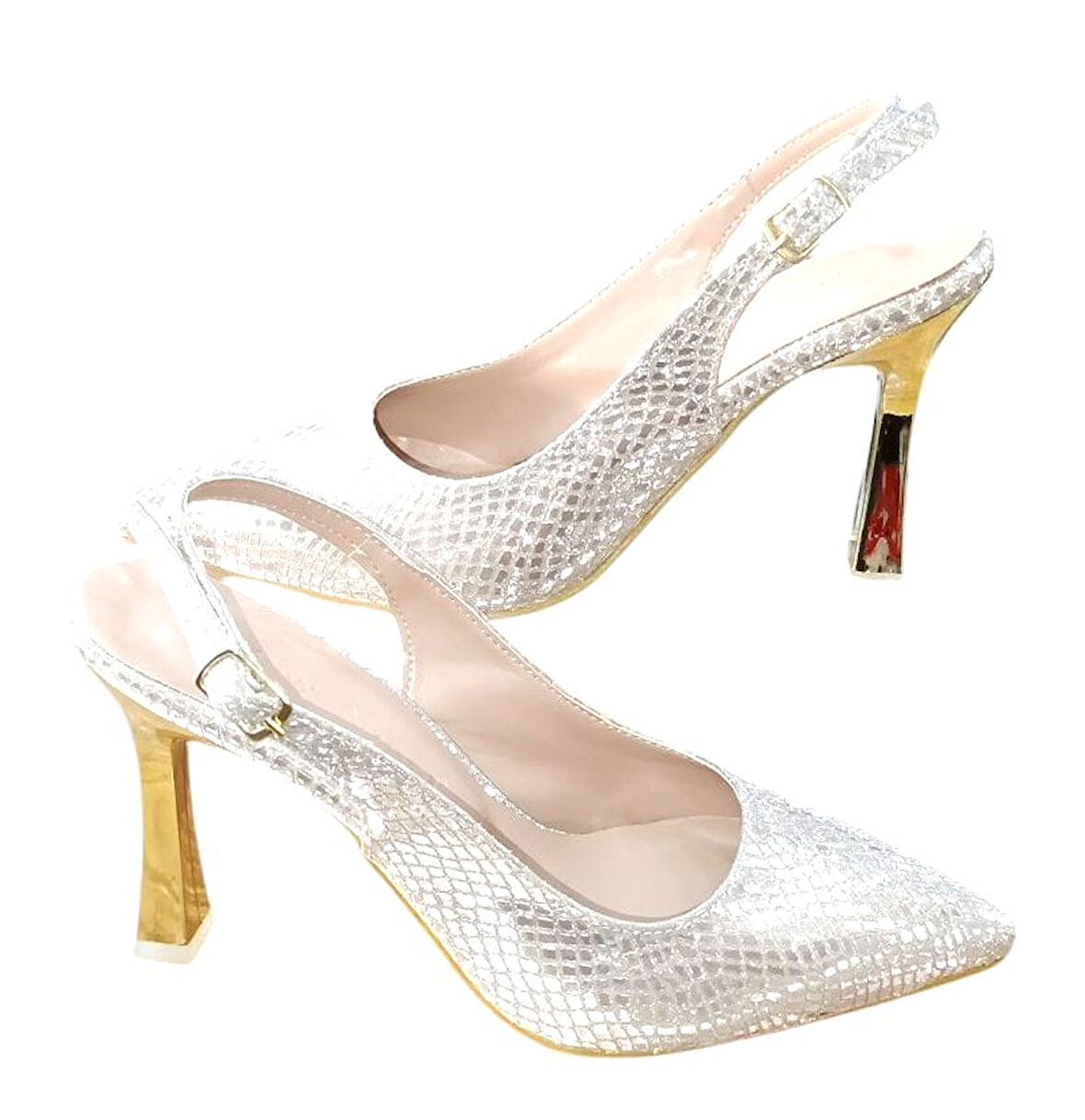 New Angel 892 Kadın Abiye Ayakkabı Altın