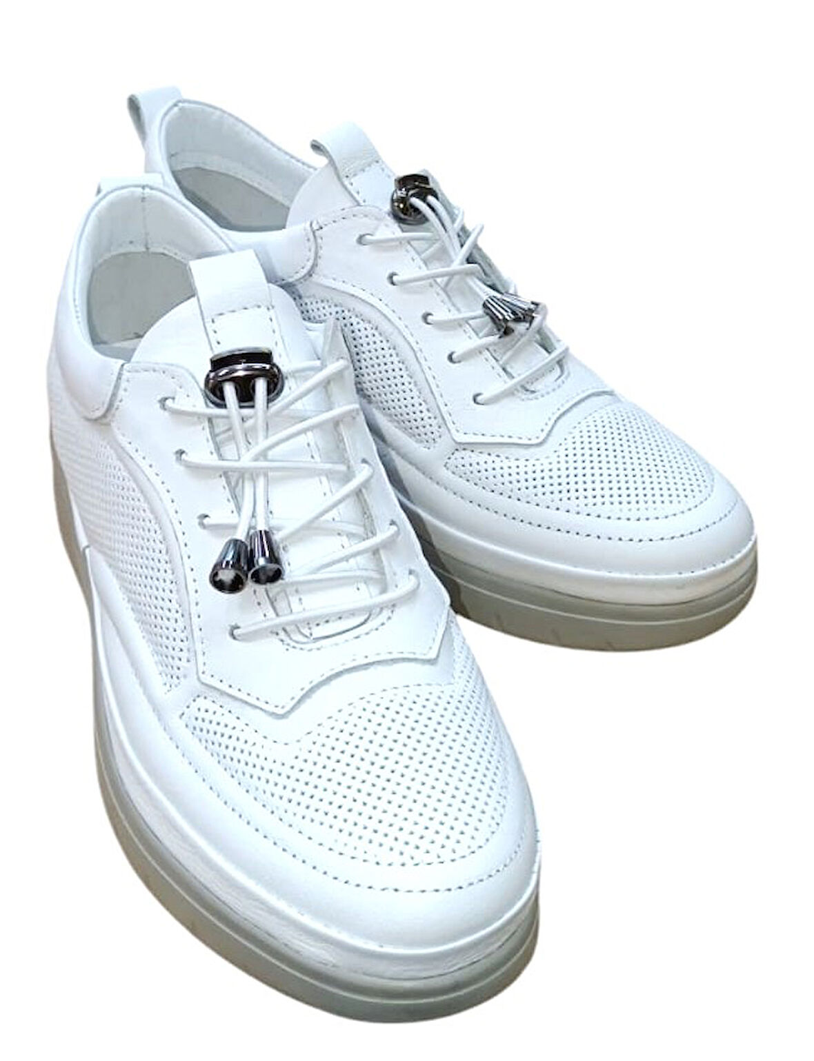 Modessa 121 Kadın Hakiki Deri Casual Comfort Ayakkabı Beyaz