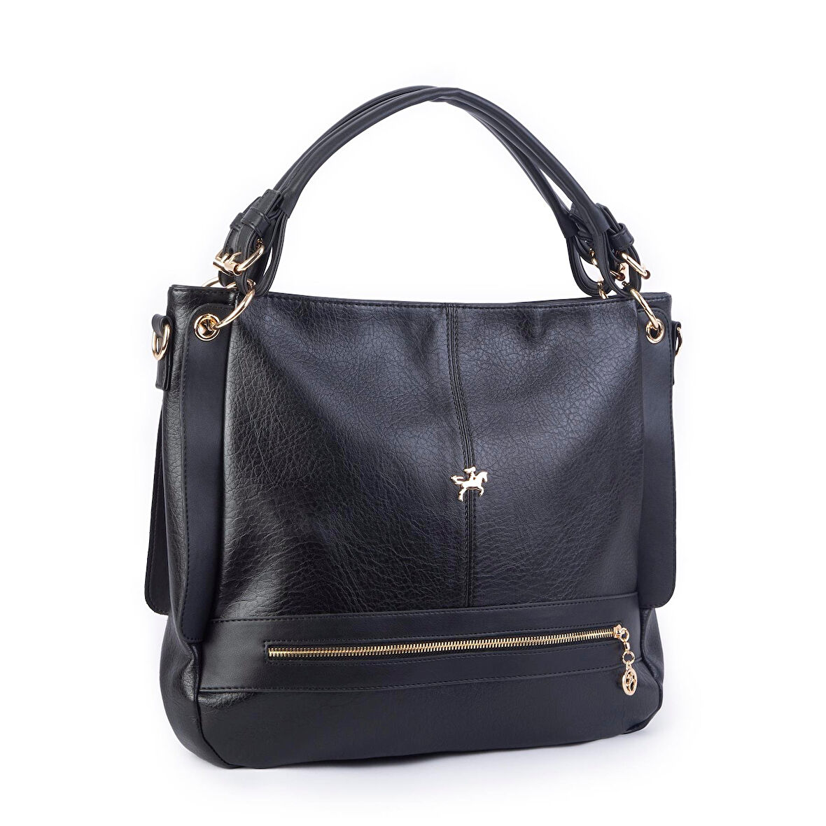 Nas 1398 Kadın Salash Büyük Boy Omuz Çantası Siyah