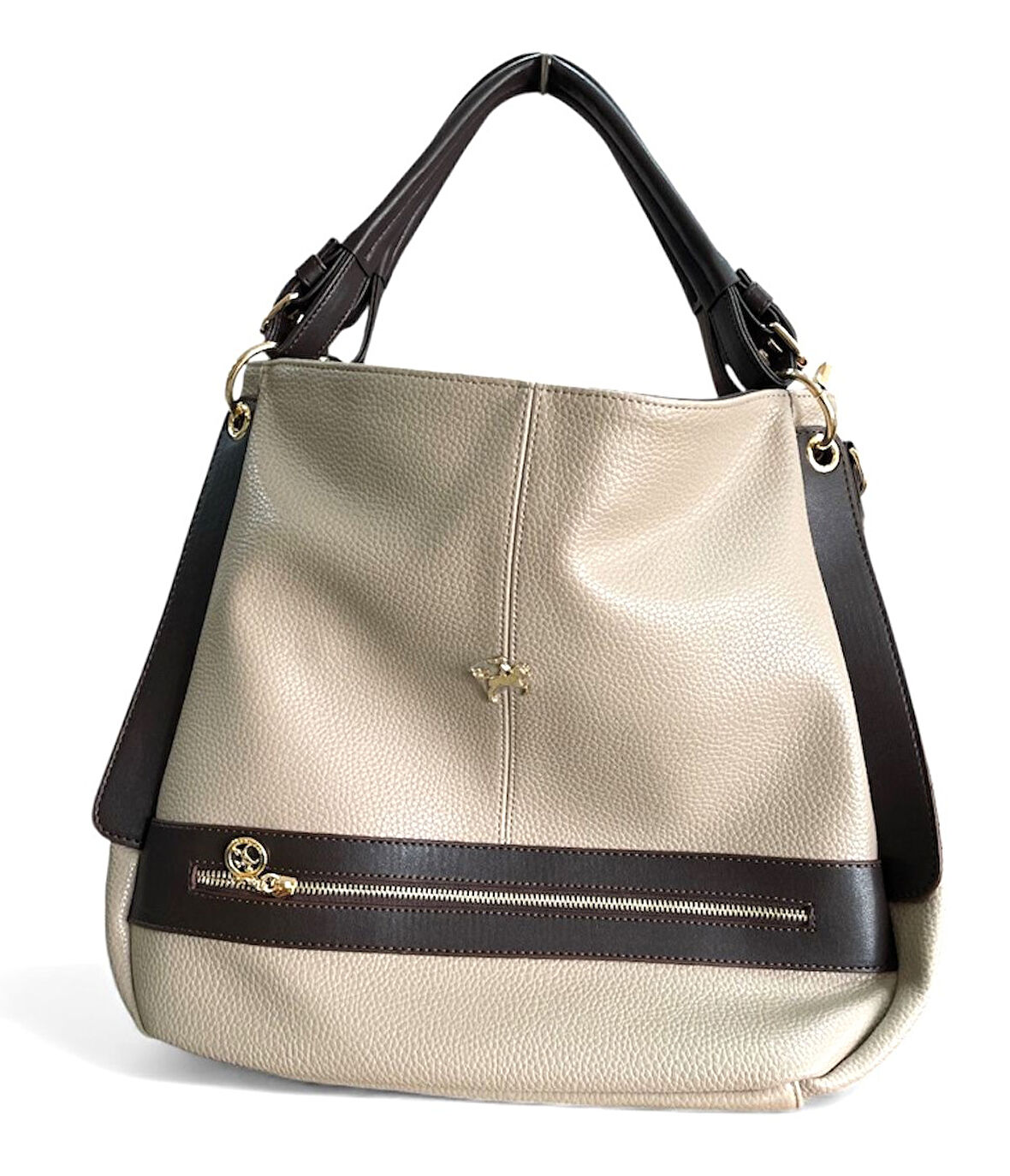 Nas 1398 Kadın Salash Büyük Boy Omuz Çantası Kum