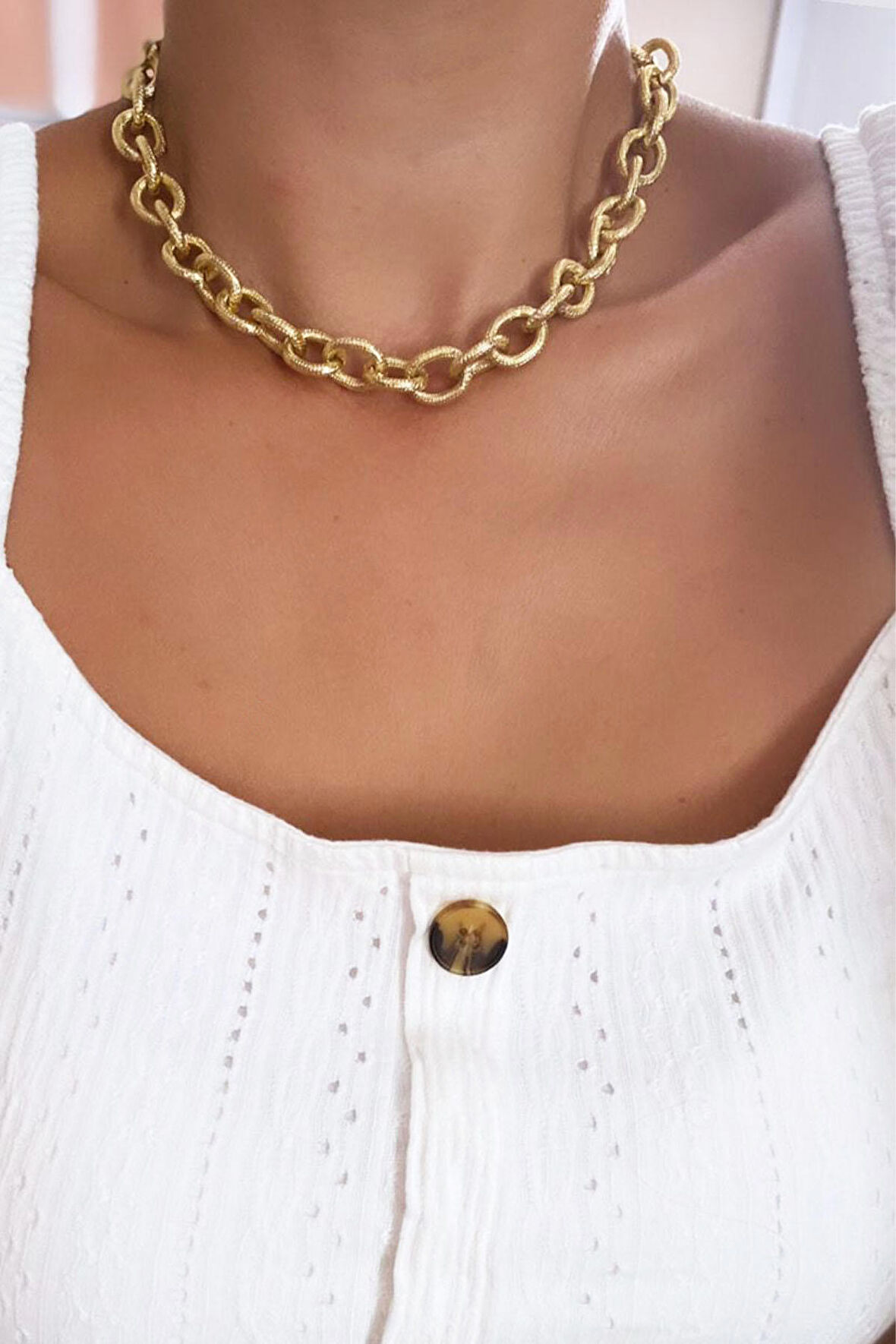 Dokulu Gold Zincir