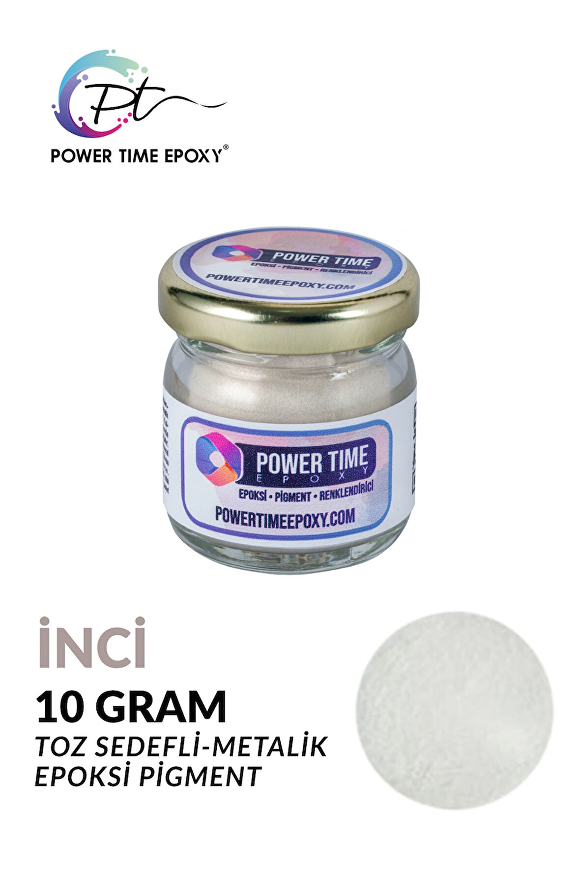 Sedefli Metalik Toz Pigment Boya / Inci / Epoksi Için 10 GRAM