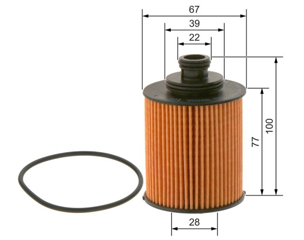 FİLTRE YAĞ F-PO F-DB 1.3JTD C-C C-D 1,3CDTI