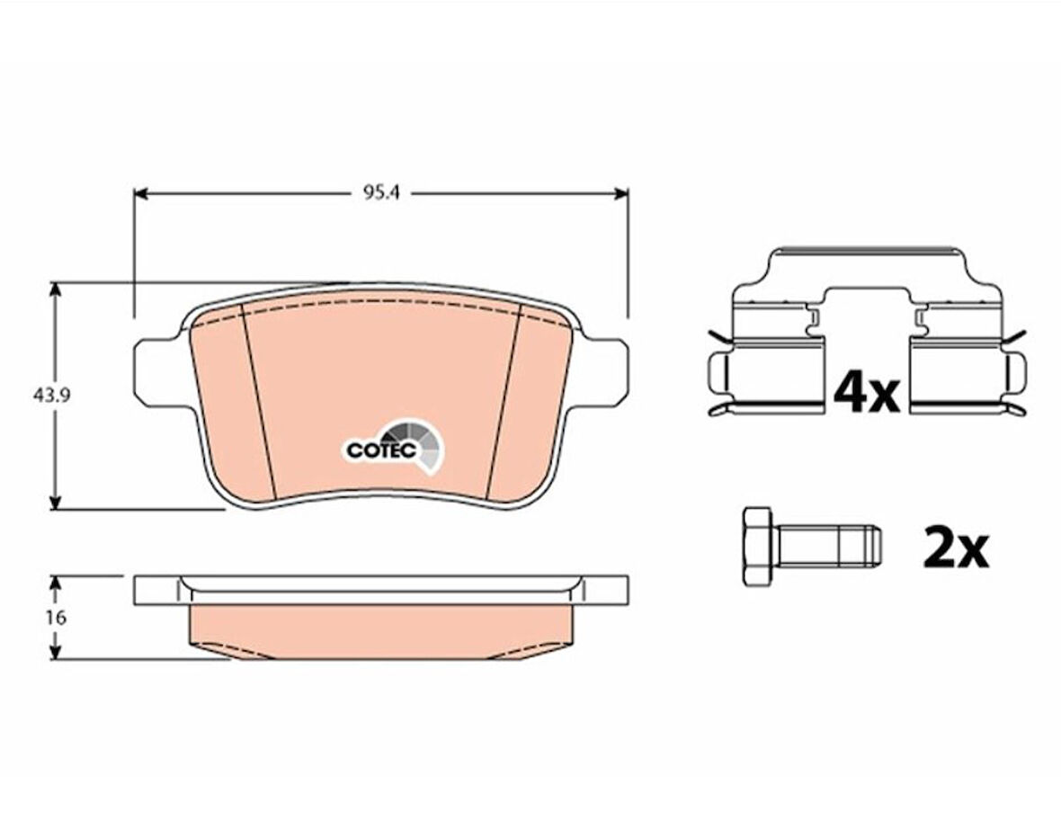 FREN BALATASI ARKA CİTAN 108 CDI -12 - CİTAN 109 CDI -12 - CİTAN 111 CDI -13 - CİTAN 112