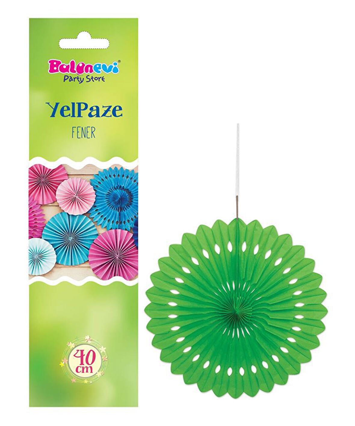 YELPAZE KAĞIT SÜS YEŞİL 40CM