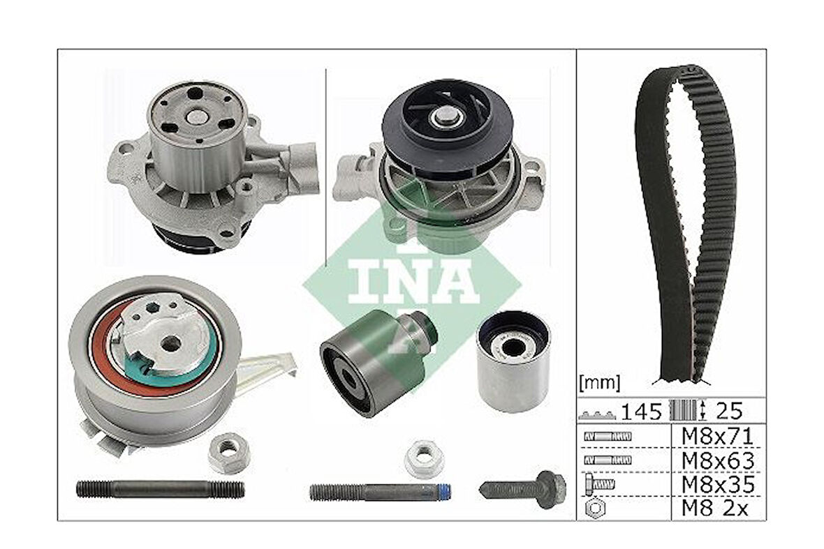 DEVİRDAİMLİ EKSANTRİK GERGİ KİT (SENSÖRSÜZ) A1-A3-A4-A5-A6-Q3-Q5 TT-ARONA-ATECA-IBIZA-LEON-TOLEDO KA CLHA