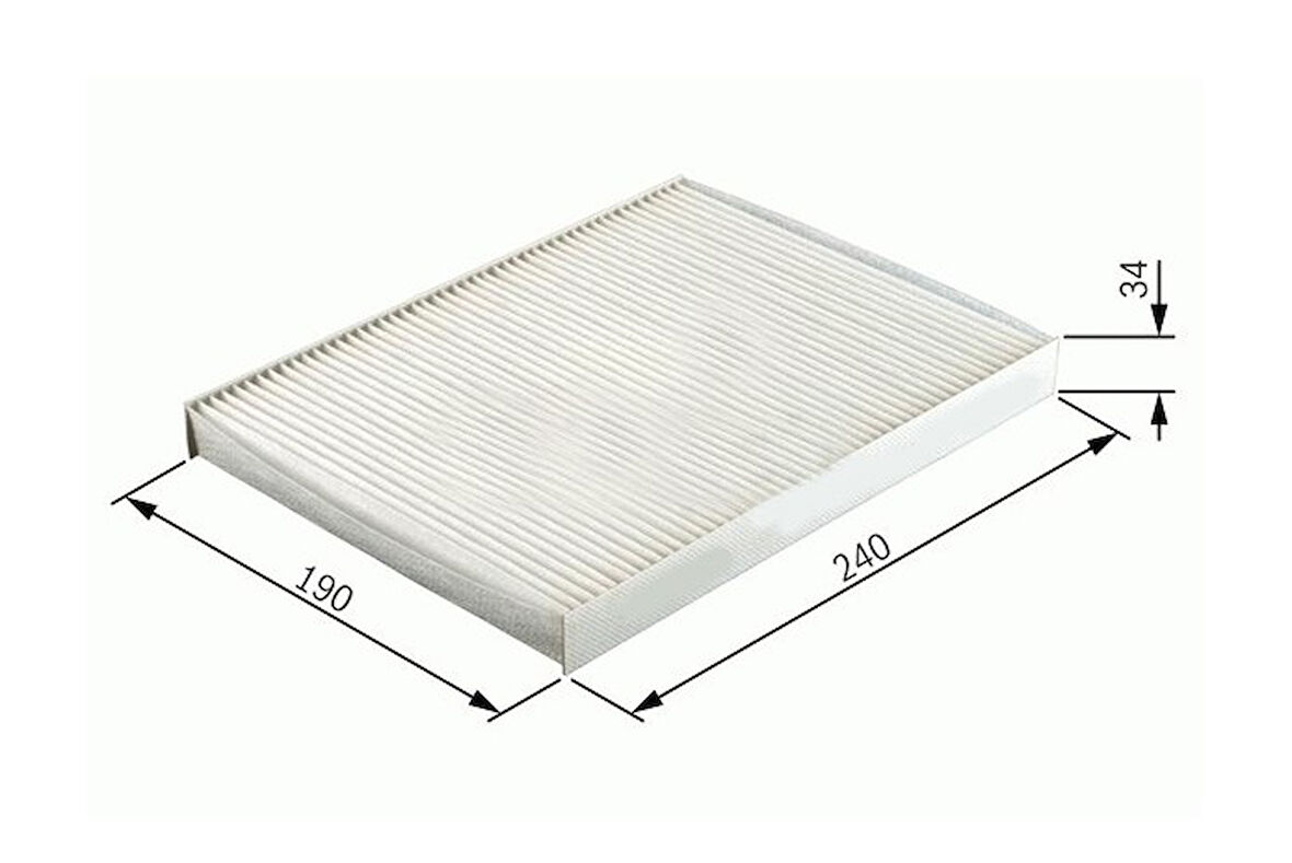 POLEN FİLTRESİ KARBONSUZ FİESTA V 1.3-1.4TDCI-1.4 16V-1.6TDCI-1.6 16V 01=> FUSION 1.4-1.4TDCI-1.6-1.6TDCI 02=>