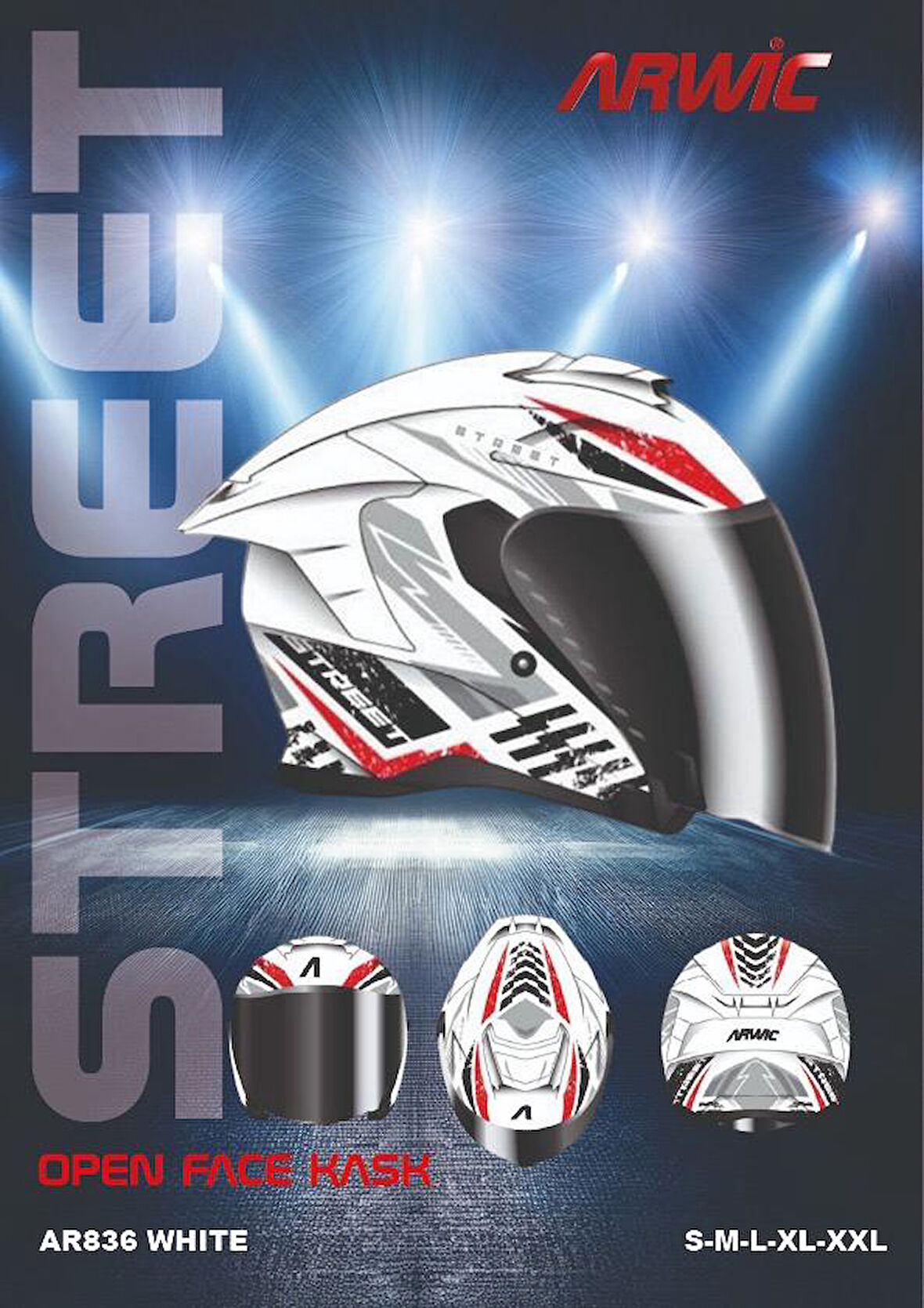 ARWİC KASK AR836 WHITE