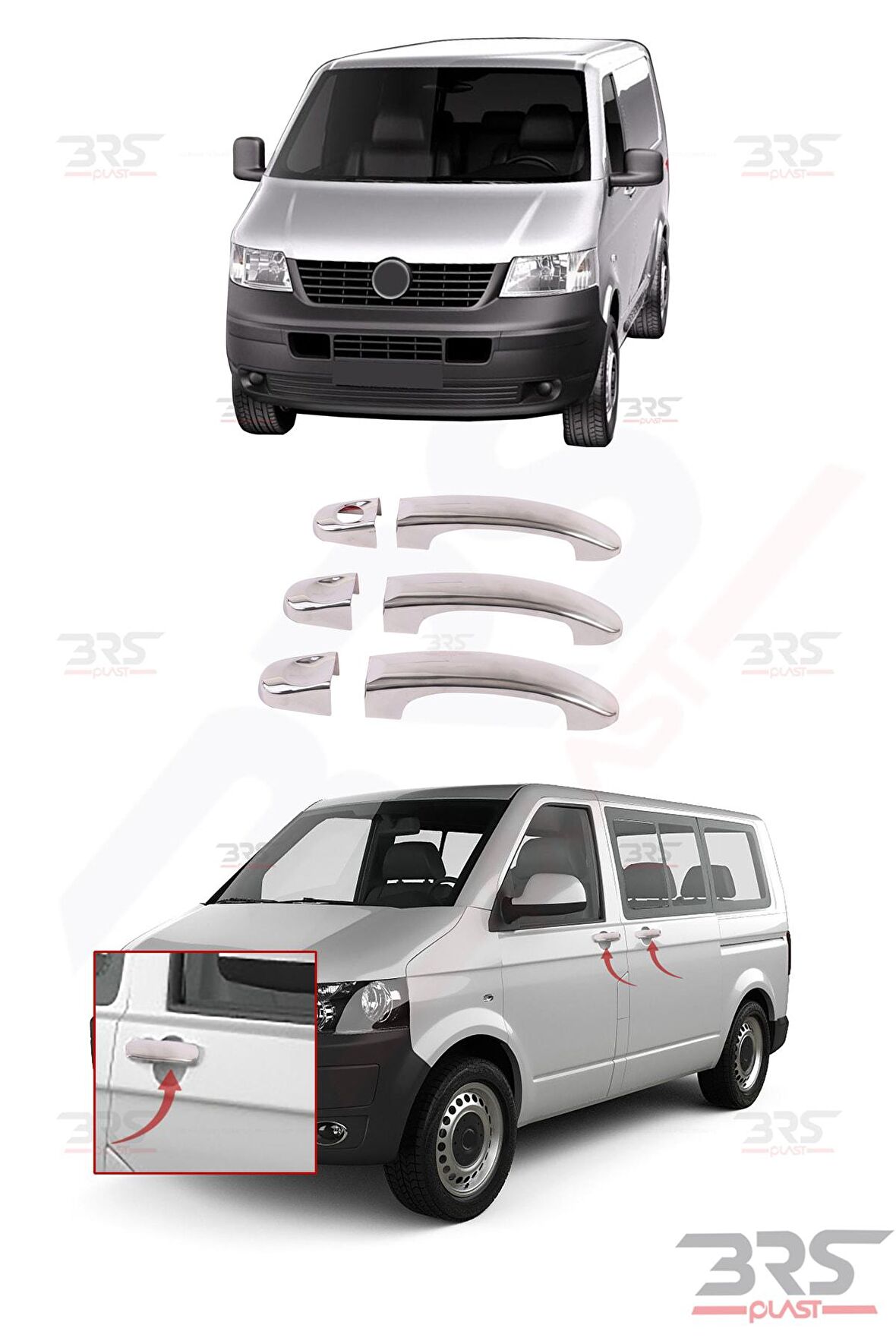 Volkswagen T5 Transporter Kapı Kolu 2003>2009