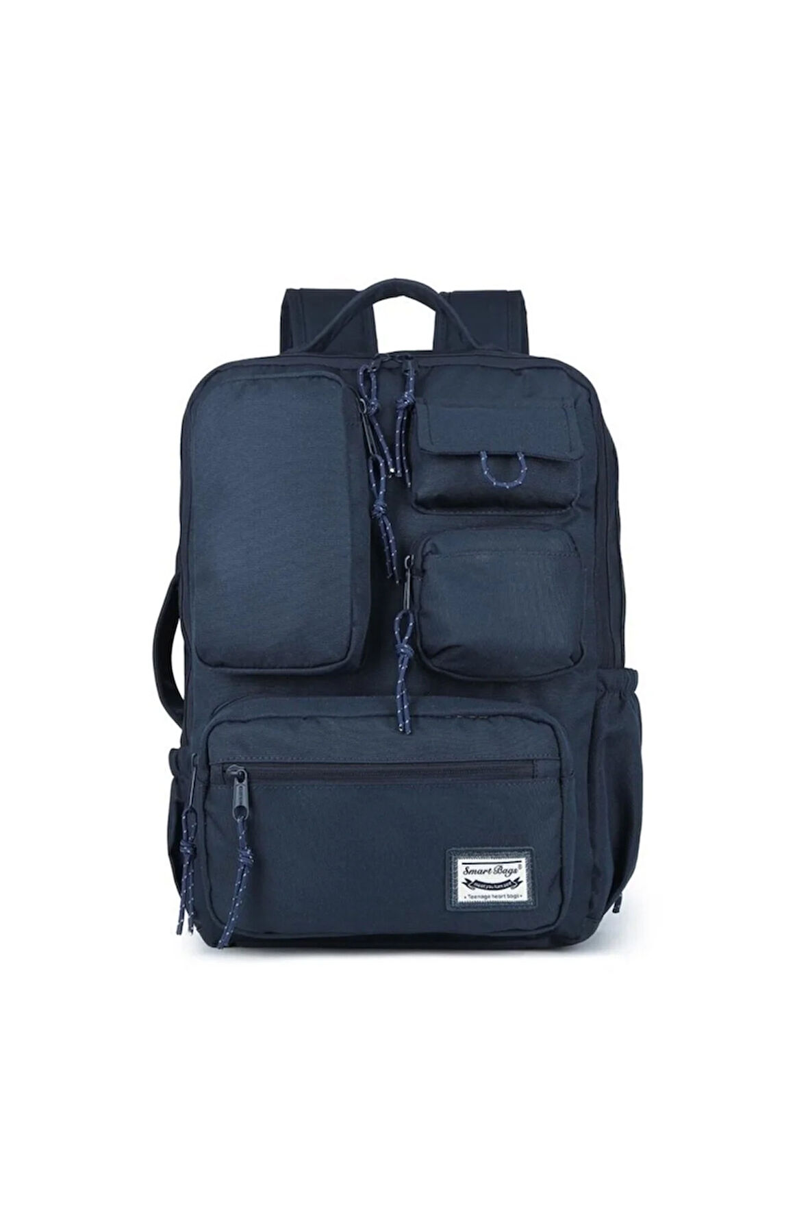 Smartbags Okul Sırt Çantası Geniş Hacimli Laptop Gözlü reflektör fermuar Yandan Cepli