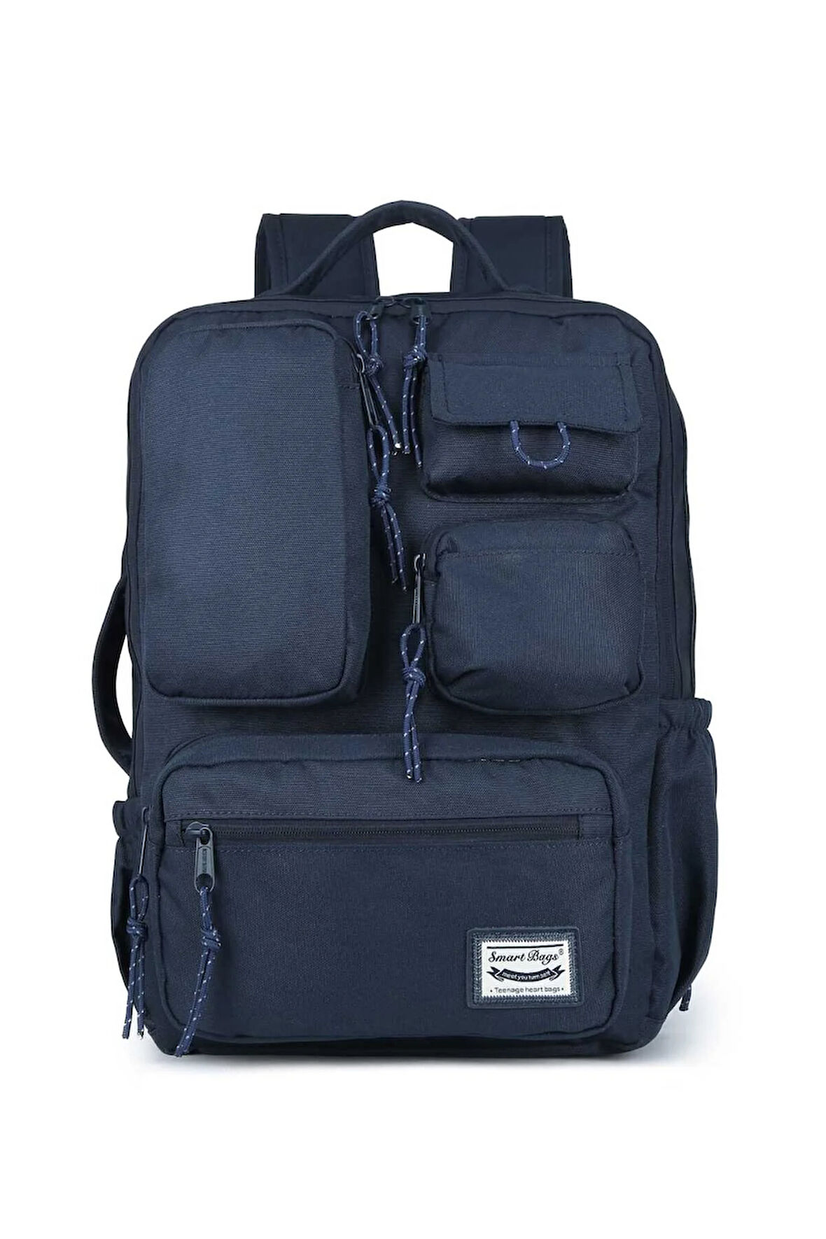 Smartbags Okul Sırt Çantası Geniş Hacimli Laptop Gözlü reflektör fermuar Yandan Cepli