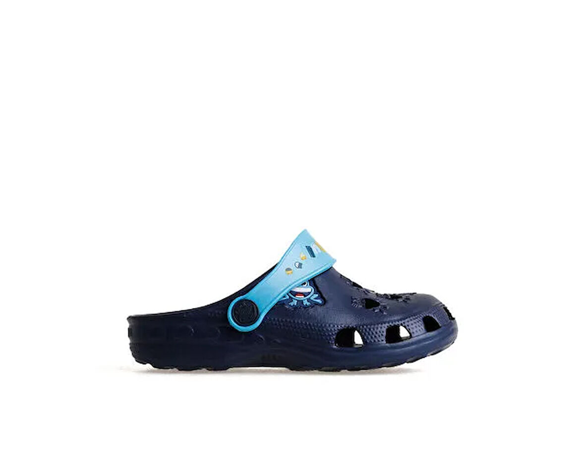 Coqui Mavi Çocuk Terlik 8701-Lıttle-Frog-Navy-Blue