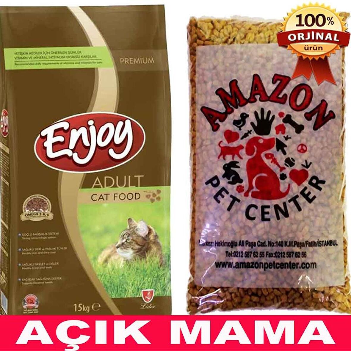 Enjoy Tavuklu Kedi Maması Açık 1 Kg