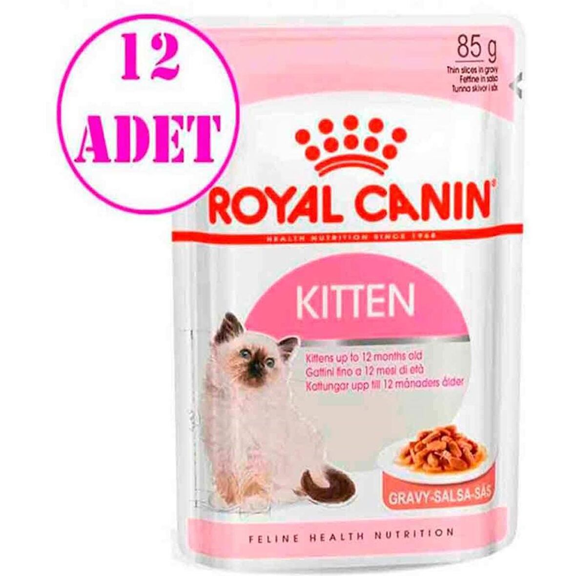 Royal Canin Kitten Gravy Kedi Maması 85 Gr 12 Ad