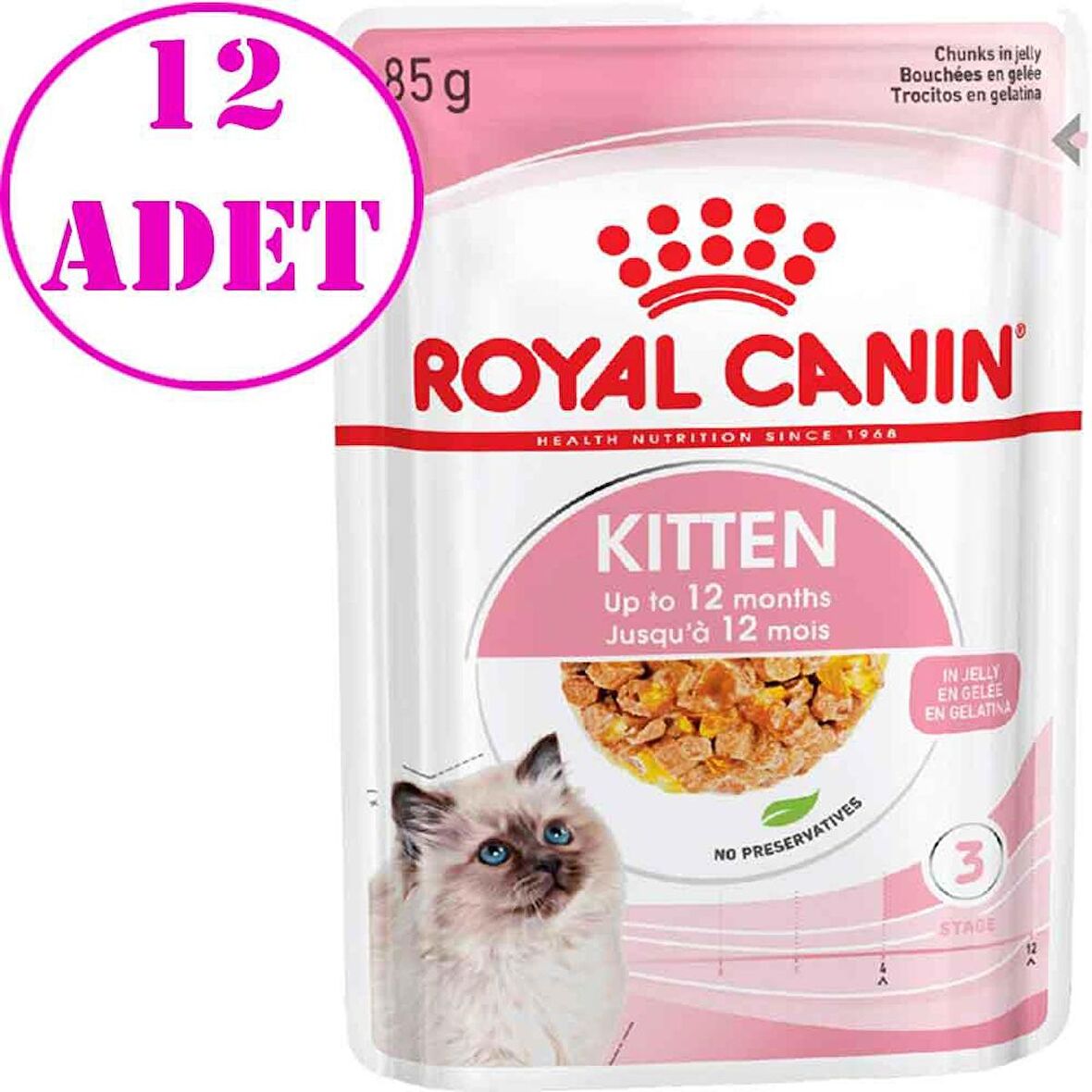 Royal Canin Jelly Yavru Kedi Konservesi 85 Gr 12 AD