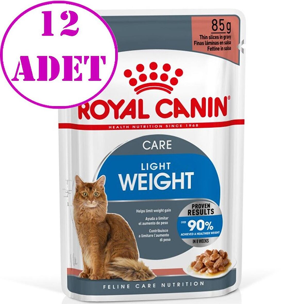 Royal Canin Ultra Light Kedi Konservesi 85 Gr 12 Adet