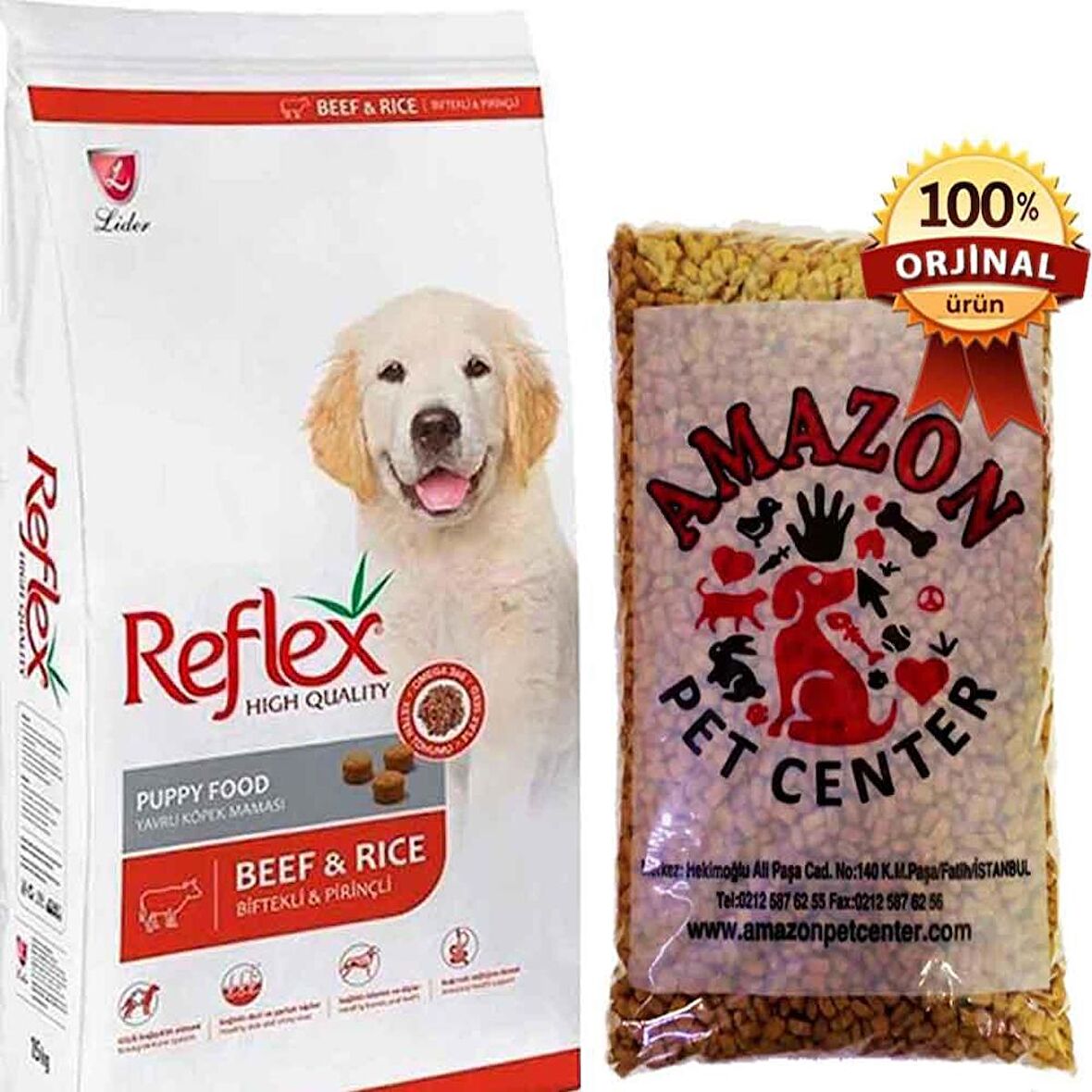 Reflex Puppy Beef Biftekli Yavru Köpek Maması Açık 1 Kg