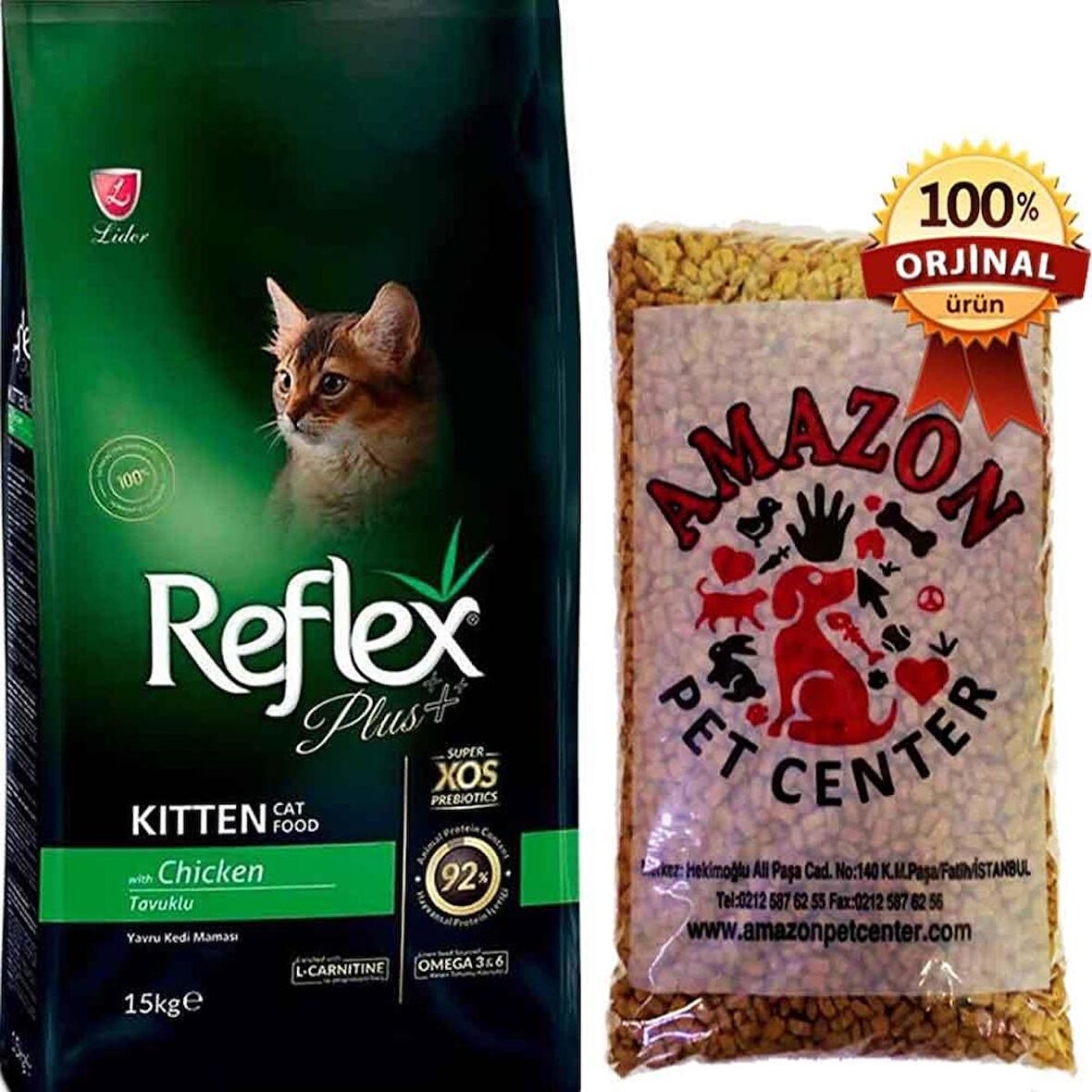 Reflex Plus Kitten Tavuk Etli Yavru Kedi Maması Açık 1 Kg
