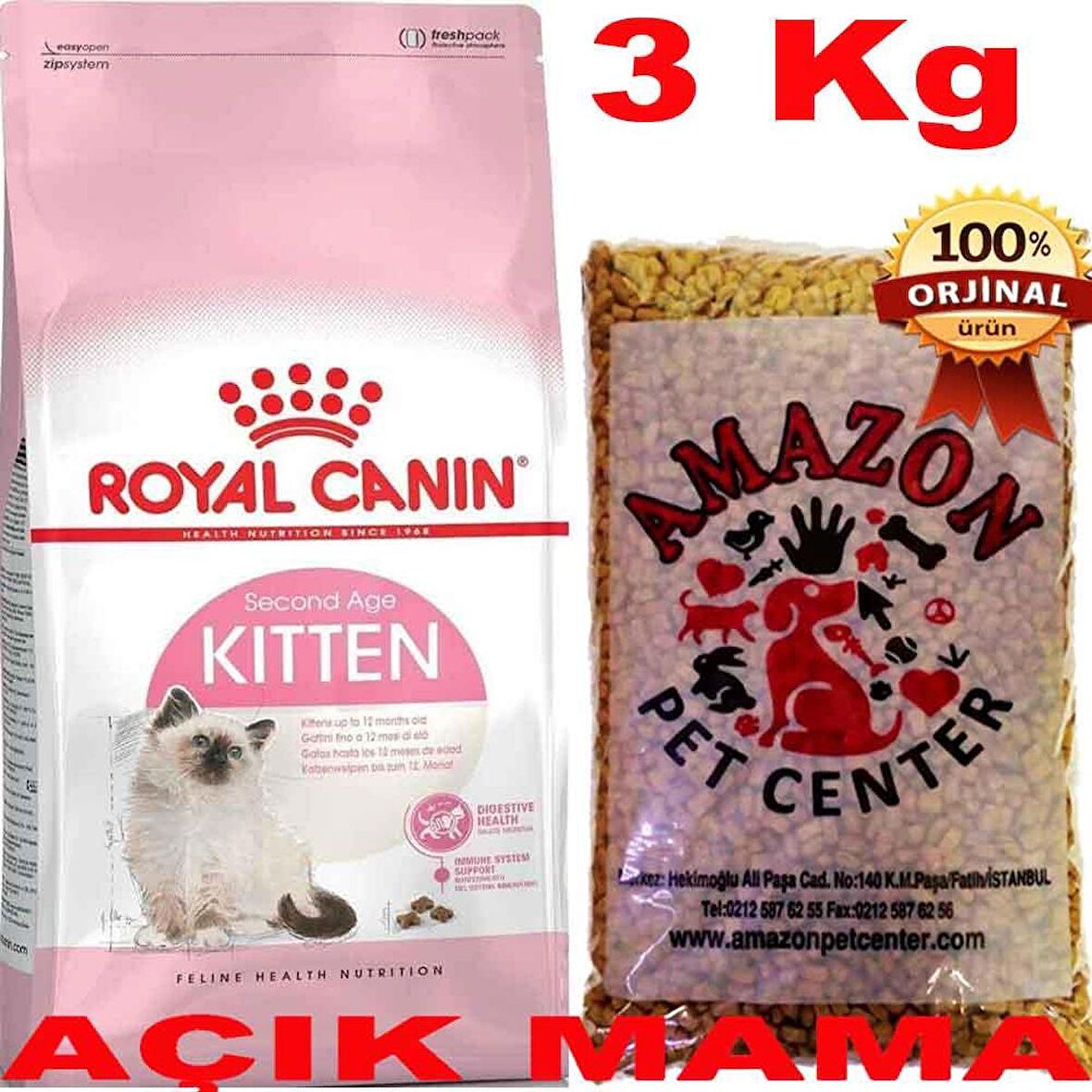 Royal Canin Kitten Açık Yavru Kedi Maması 3 Kg