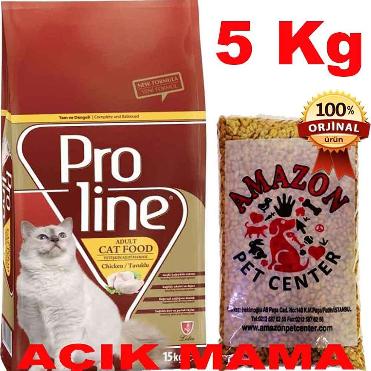 Pro Line Tavuklu Yetişkin Kedi Maması Açık 5 Kg