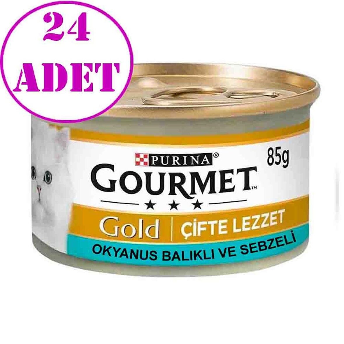 Proplan Gourmet Ispanak Soslu Okyanus Balıklı 85 gr 24 Ad