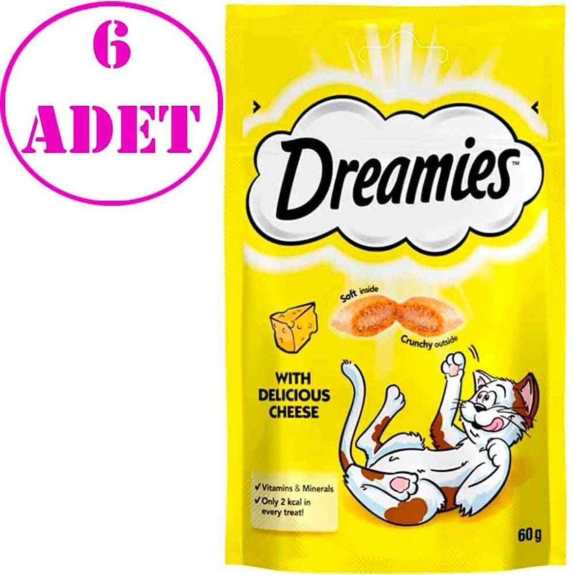 Dreamies Peynirli Kedi Ödülü 60 gr 6 AD