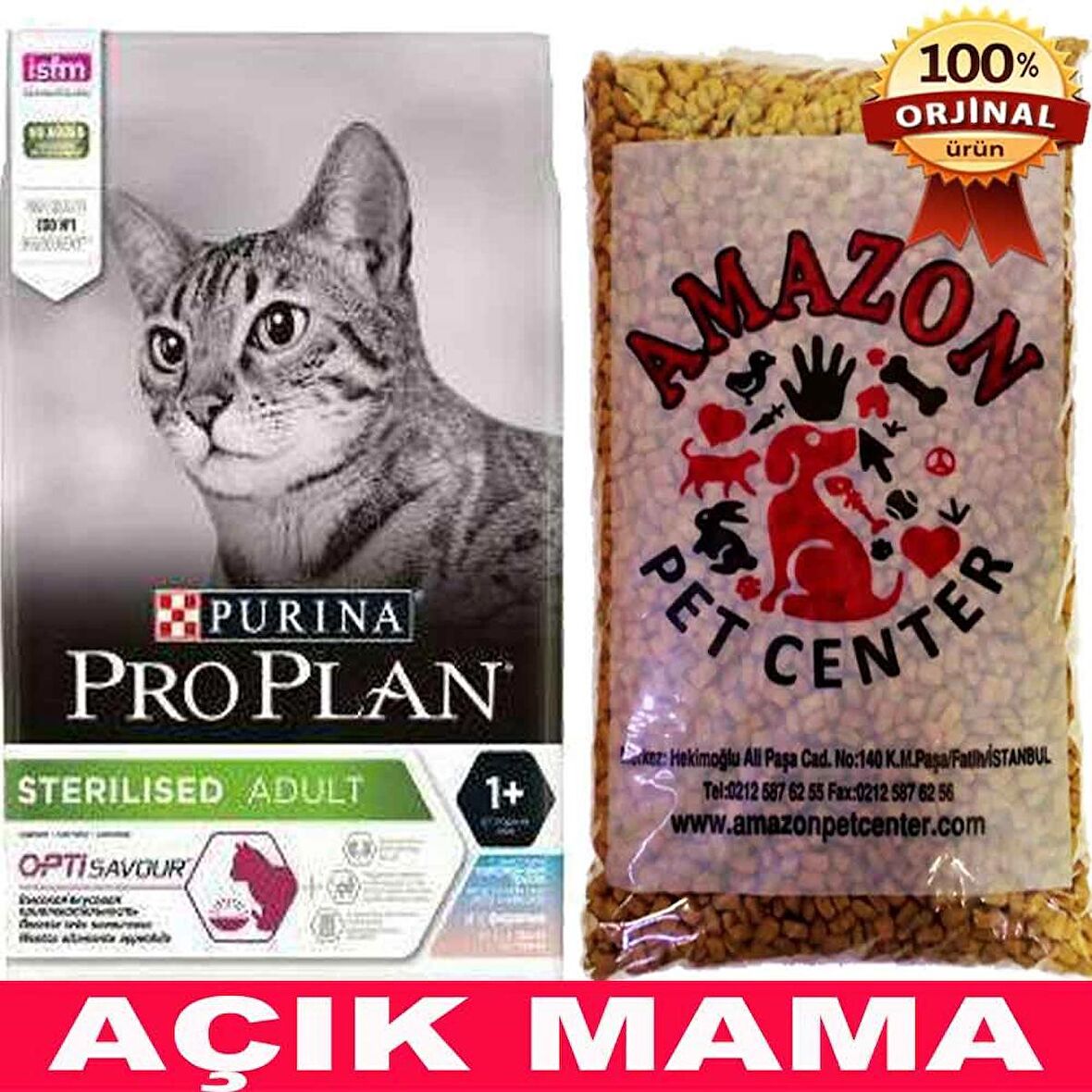 ProPlan Sterilised Kedi Maması Morina ve Alabalıklı Açık 1 Kg