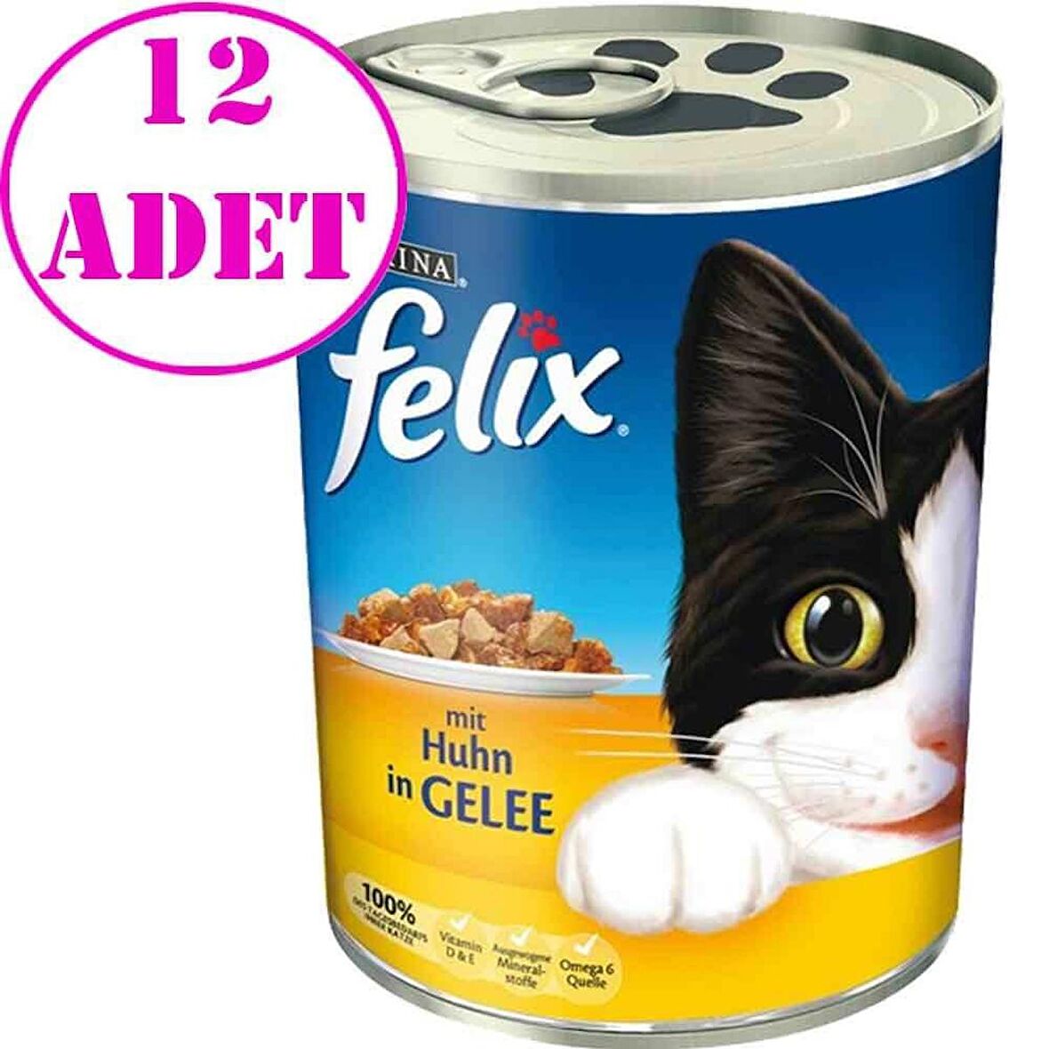 Purina Felix Tavuklu Kedi Konservesi 400 Gr 12 AD