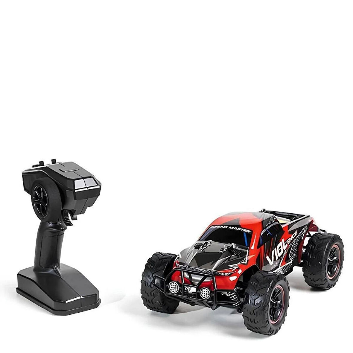 1:16 40 Km Hız Yapabilen 2.4G Şarjlı Uzaktan Kumandalı 4x4 Metal İç Aksamlı Araba Kırmızı