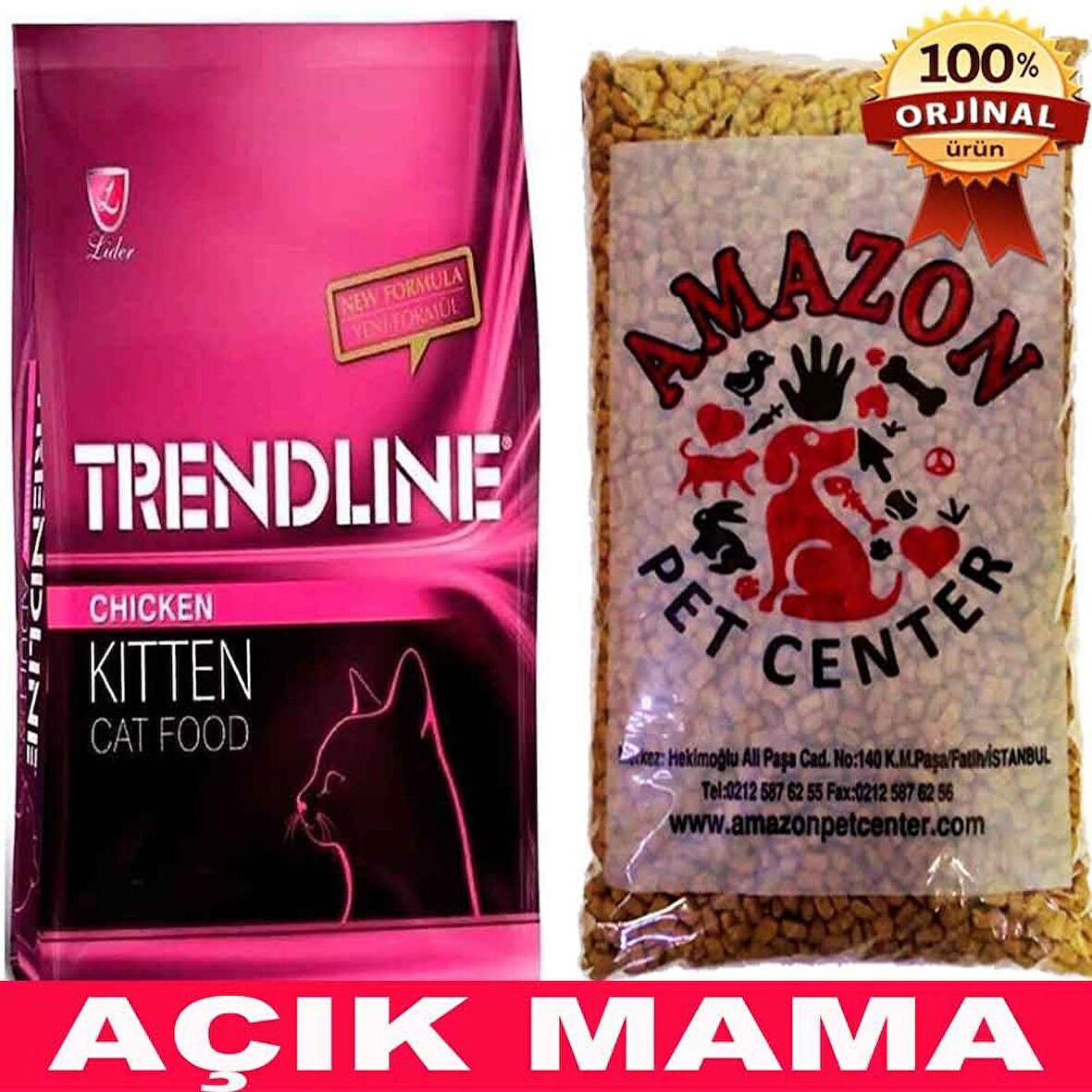Trendline Tavuklu Yavru Kedi Maması Açık 1 Kg