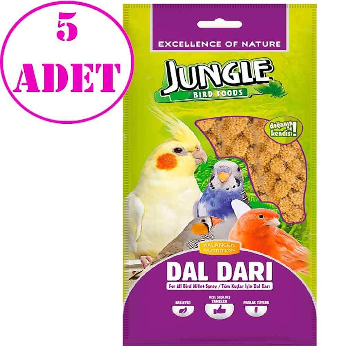 Jungle Doğal Dal Darı 5 li 5 AD