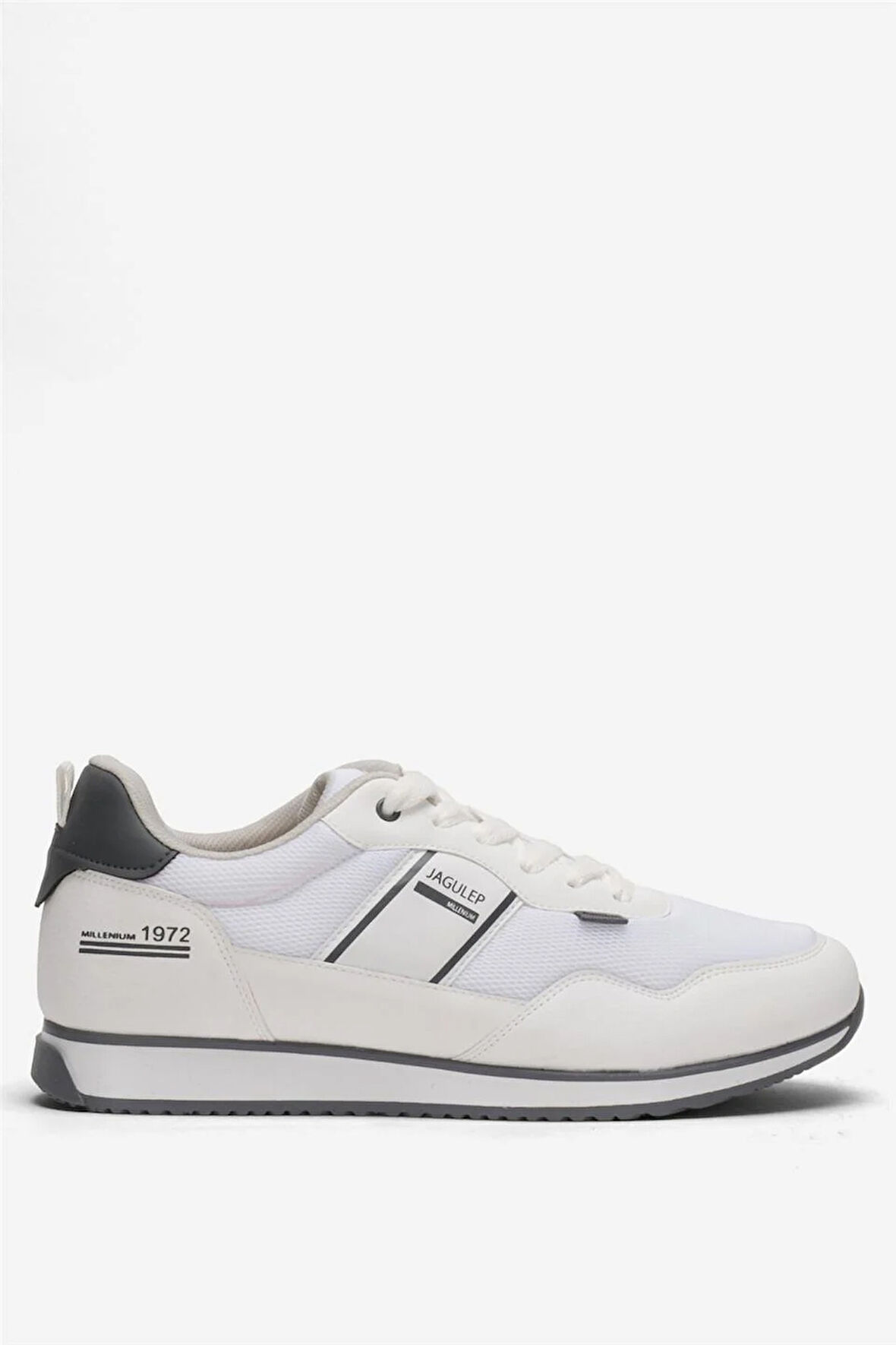 Erkek Günlük Sneaker Spor Ayakkabı BEYAZ - FÜME