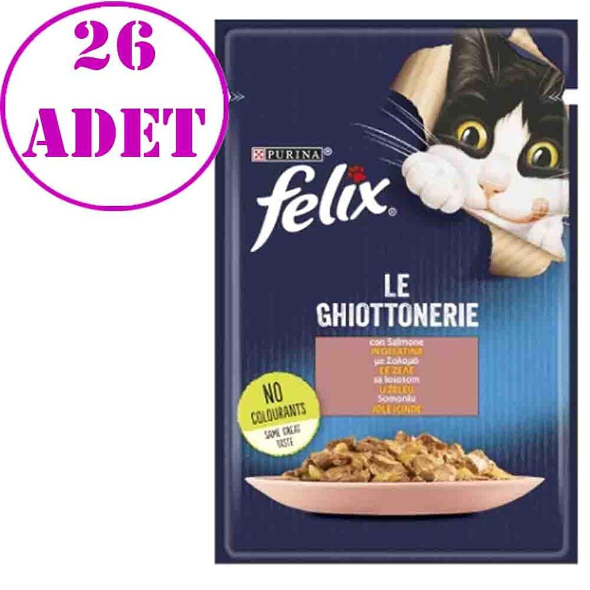 Felix Somonlu Yaş Kedi Maması 85 Gr 26 AD