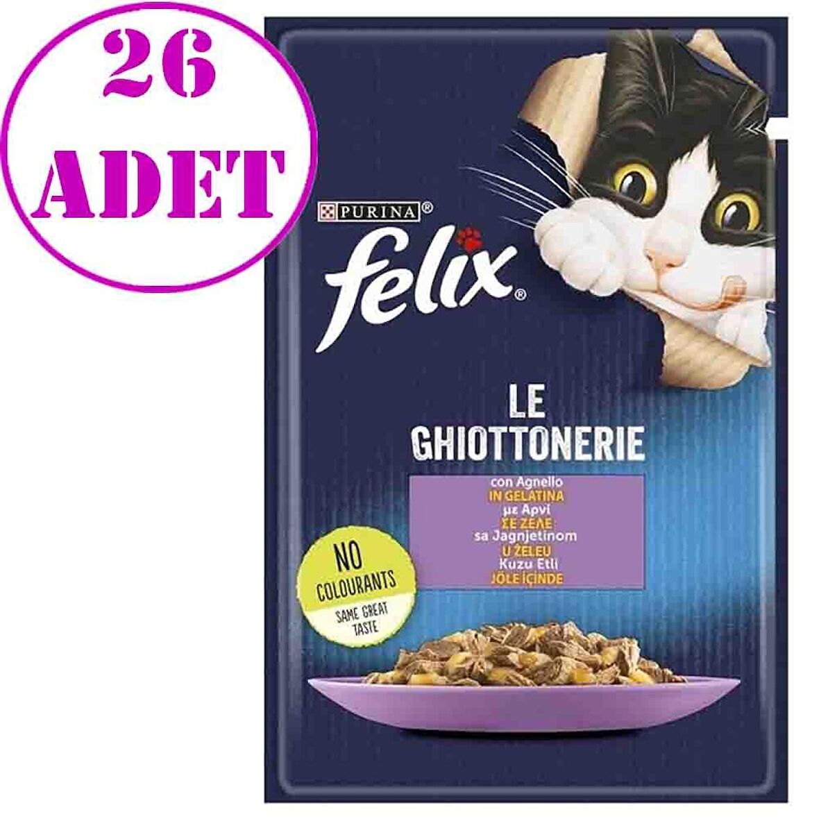 Purina Felix Kuzu Etli Yaş Kedi Maması 85 Gr 26 AD