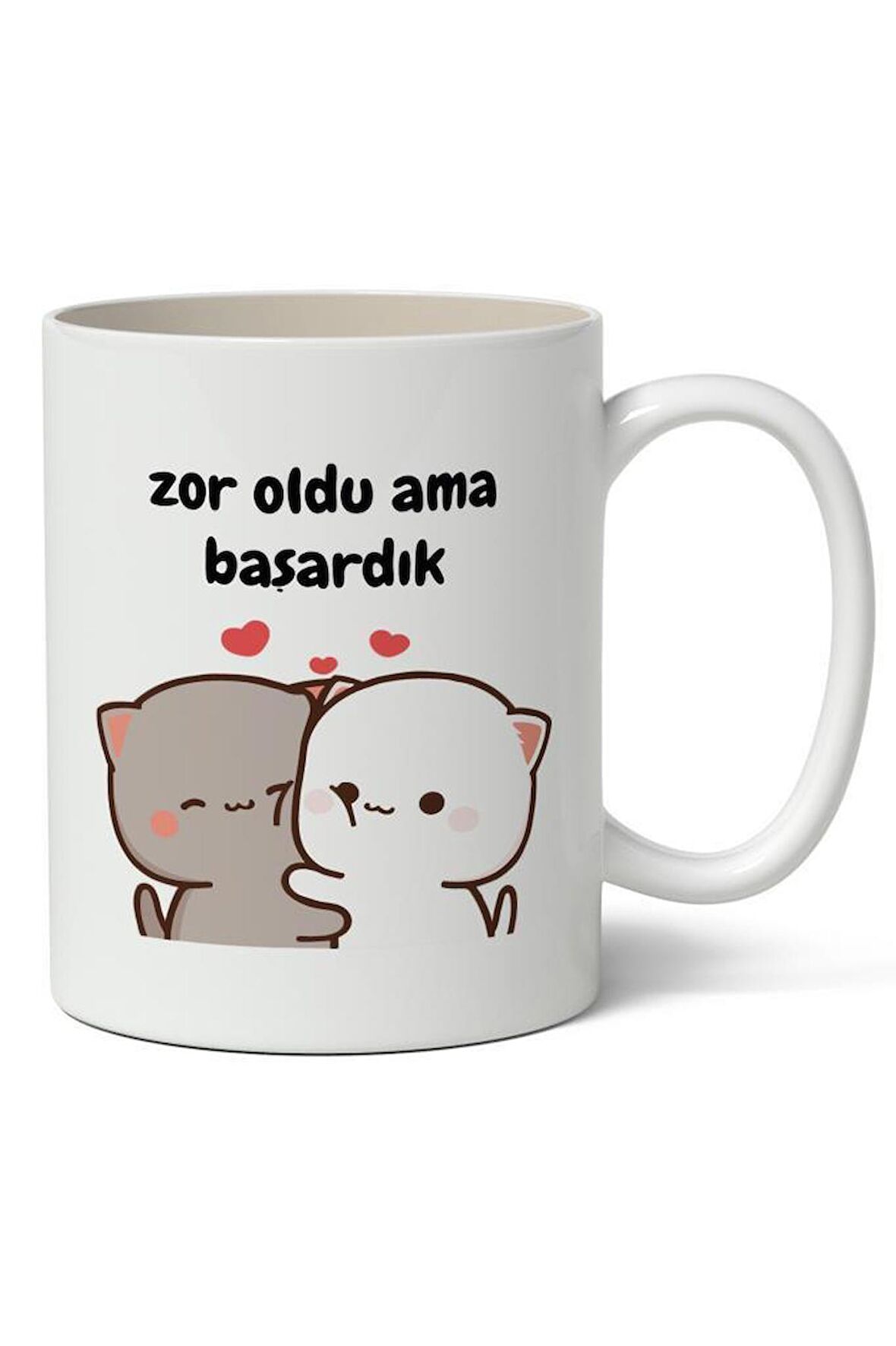 Zor Oldu Ama Başardık Baskılı Kupa Bardak Baskılı Kahve Kupa Bardak