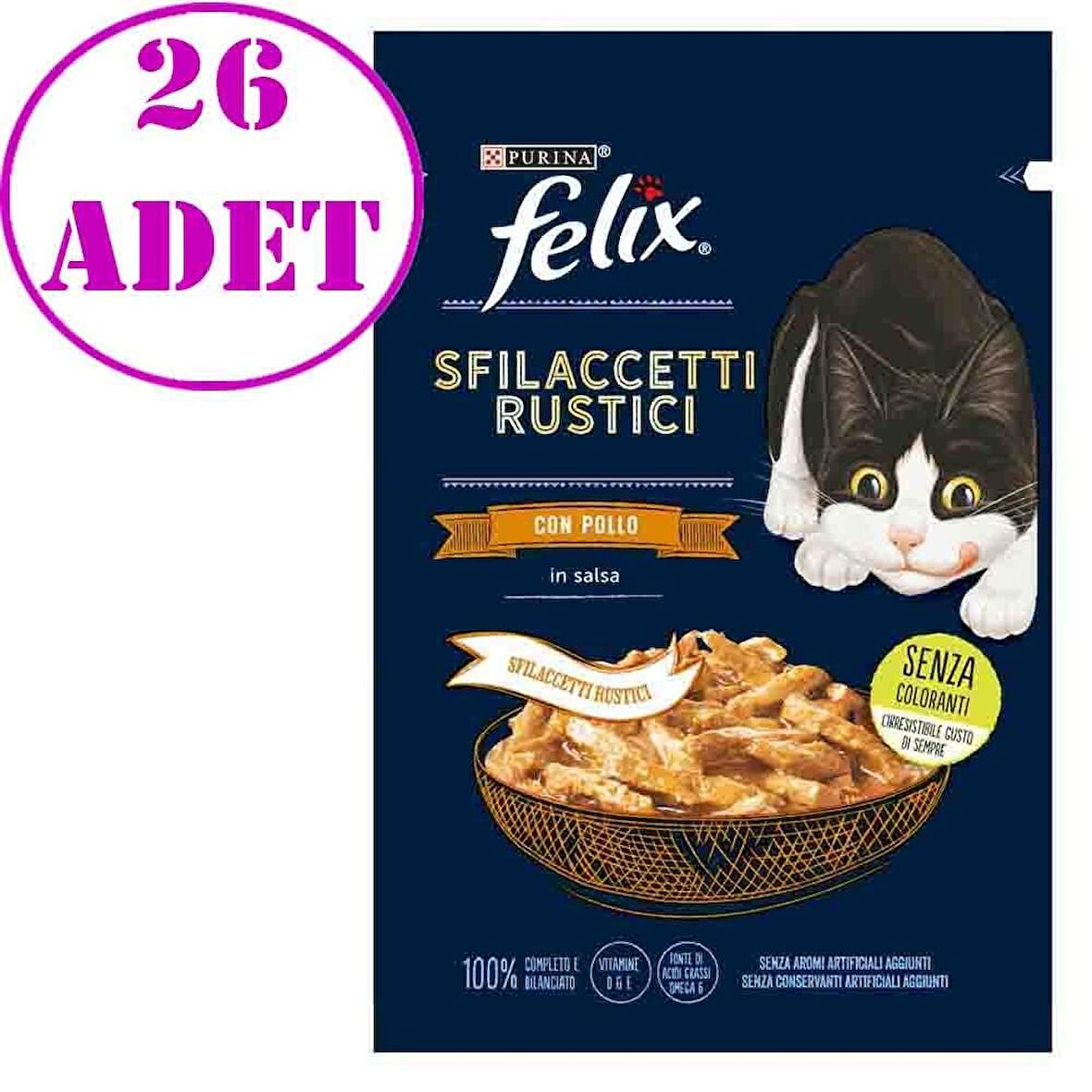 Purina Felix Tavuklu Lezzetli Et Dilimleri Punch 80 Gr 26 Adet