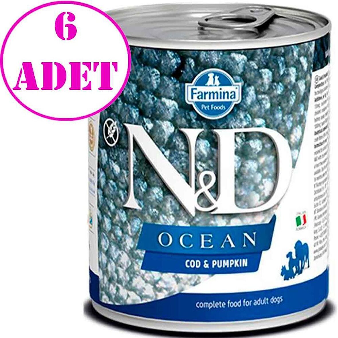 ND Ocean Köpek Konservesi Morina Balıklı 285 Gr 6 AD