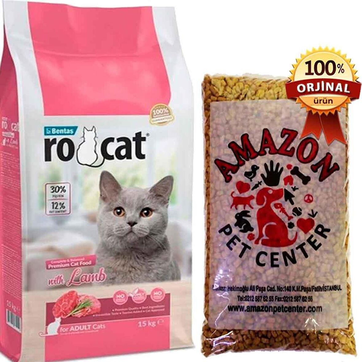 Ro Cat Kuzu Etli Kedi Maması Açık 1 Kg