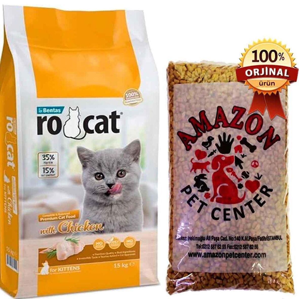 Rocat Kitten Yavru Kedi Maması Tavuklu Açık 1 Kg