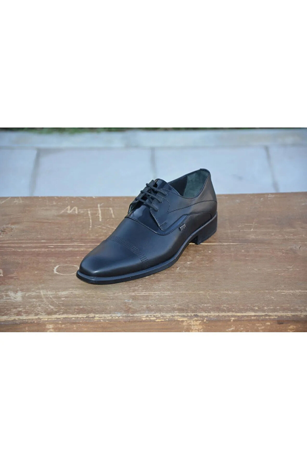 BerenniM354 Erkek Mevsimlik Kundura Hakiki Deri  Kauççuk Taban Bağlı