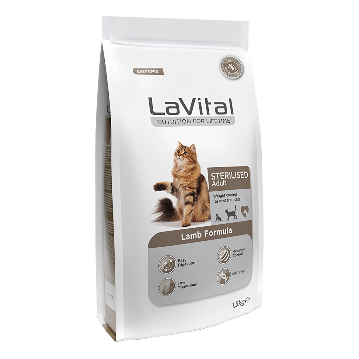  LaVital Kısırlaştırılmış Kuru Kedi Maması (Sterilised Adult) Kuzu Etli 1,5 kg