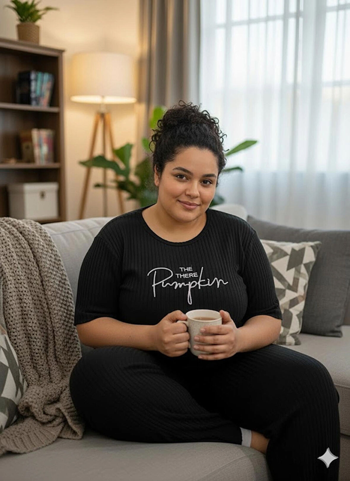 KADIN SİYAH BÜYÜK BEDEN PİJAMA TAKIMI