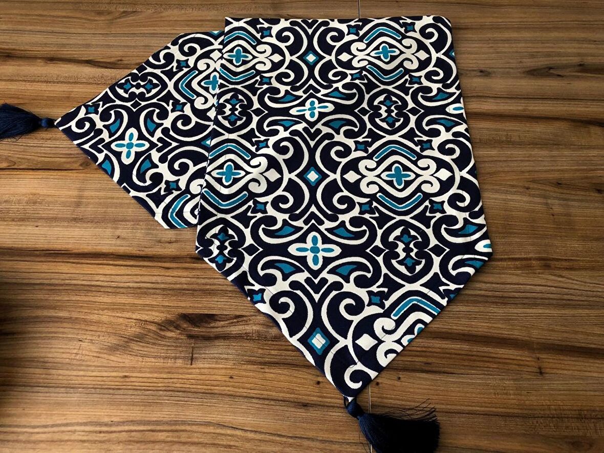 MARİN DAMASK DESENLİ RUNNER